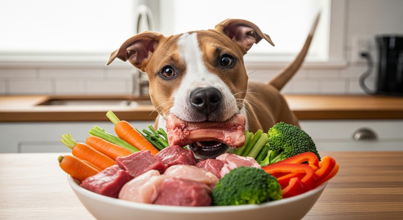 Dieta barf pitbull cachorro: Průvodce [Testováno]