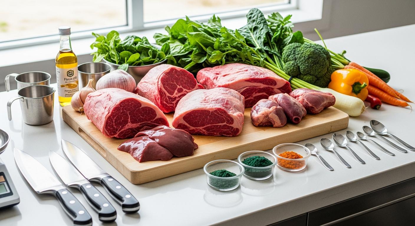 jak správně připravit suroviny pro barf dietu