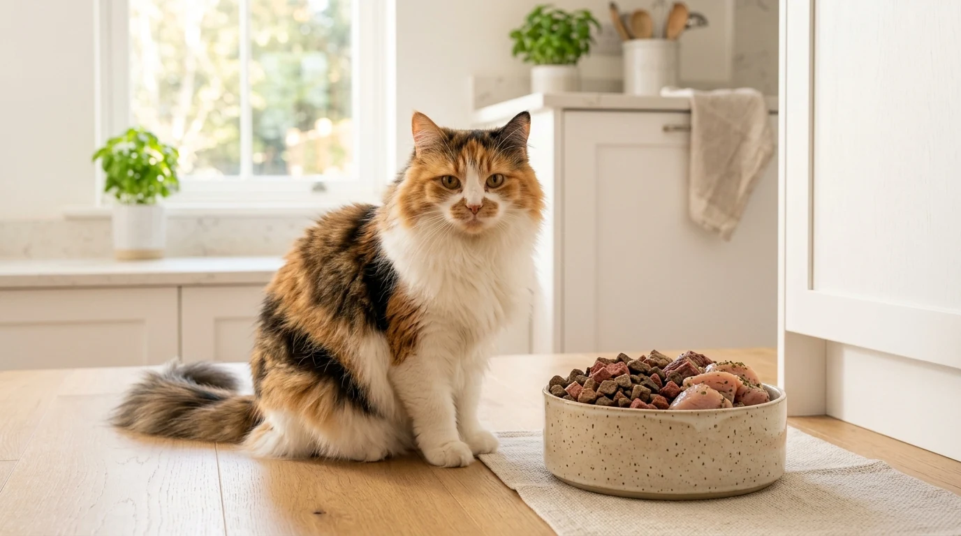 BARF pro kočky: Kompletní jídelníček, poměr masa a kostí, taurin a doplňky 1 Čerstvá syrová strava BARF pro kočky